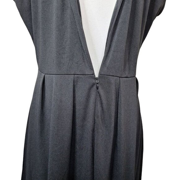 Long Black Dress Women XL Halter Sleeveless Top with Zipper Back Classic - Picture 11 of 13